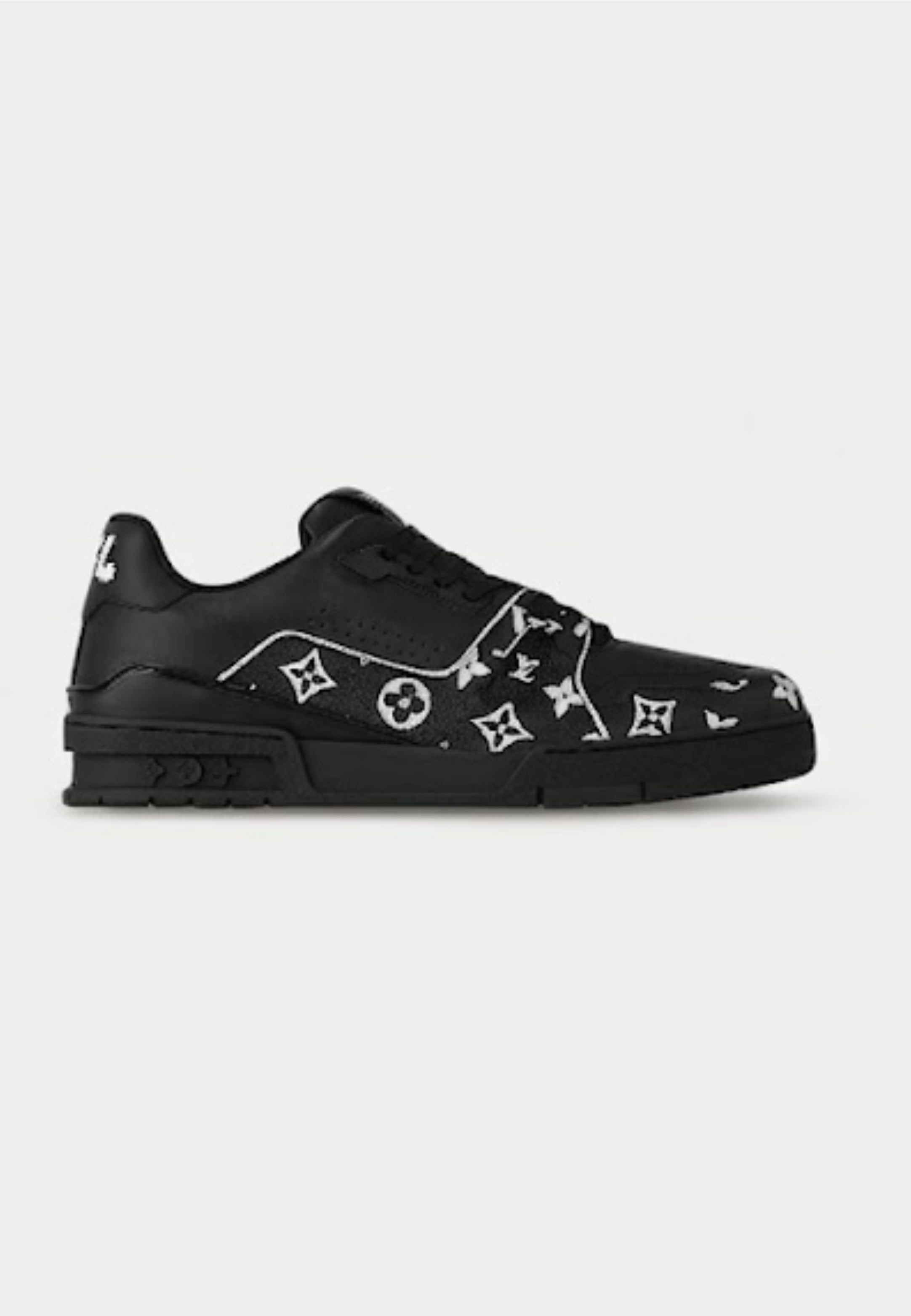 LV Trainers Nere logo Bianco