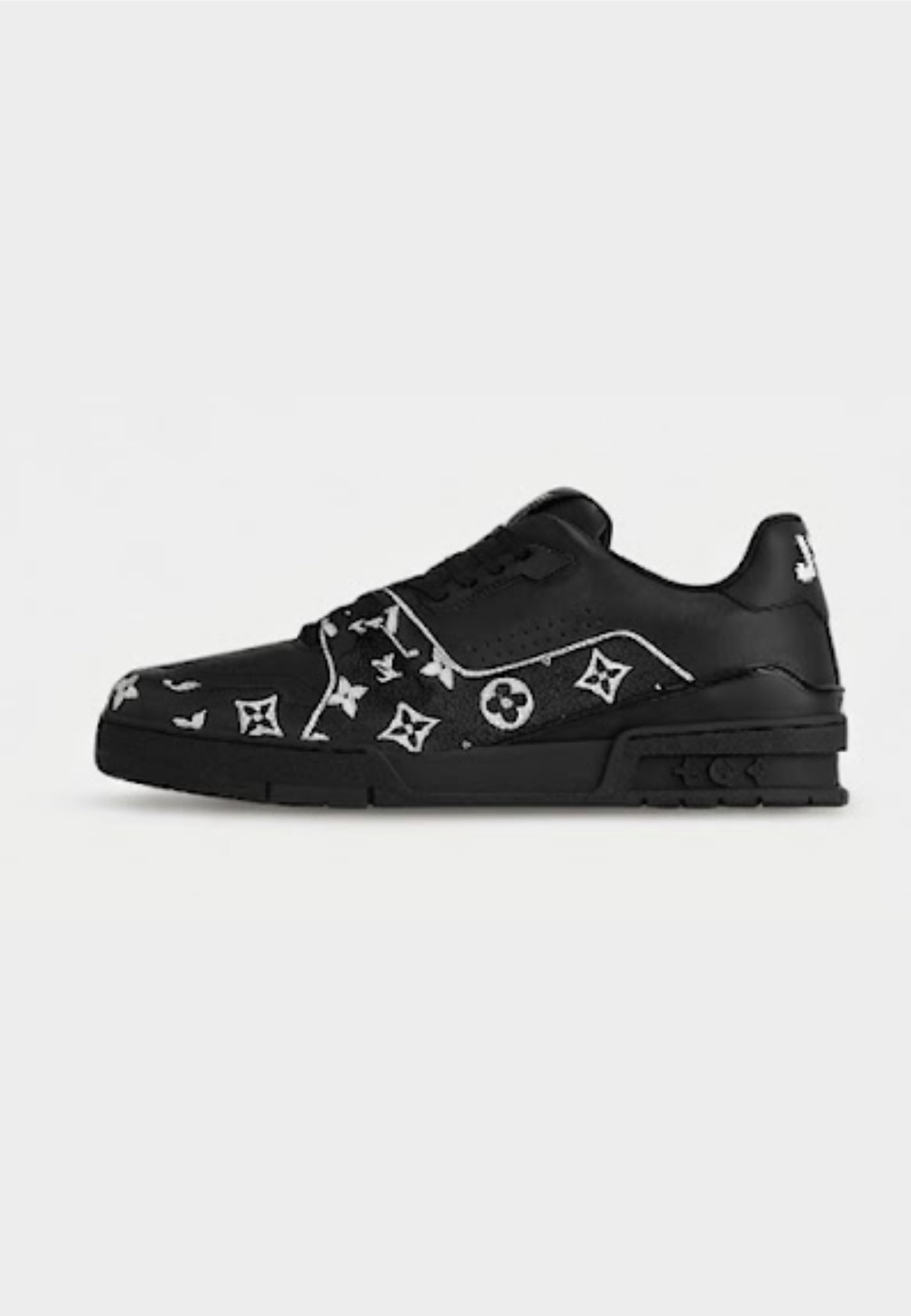 LV Trainers Nere logo Bianco